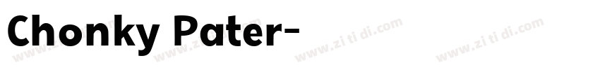 Chonky Pater字体转换